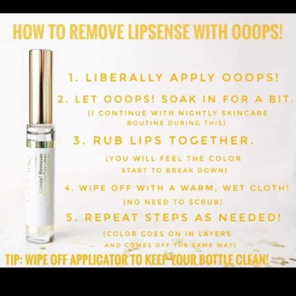 NWT "Oops" Lipsence Remover